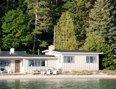 Bluewater Cottage from lake